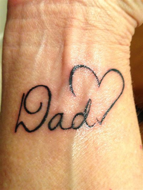 memorial tattoo dad|simple memorial tattoos for dad.